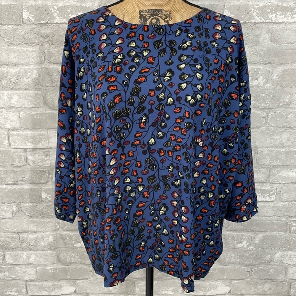 MASAI Copen Hagen Becca Blue Floral Top